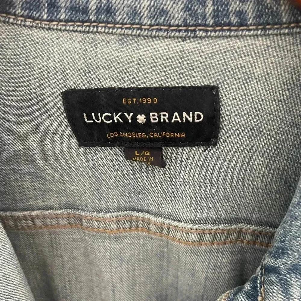 ❤️🔥HOST PICK❤️🔥 LUCKY BRAND Tomboy Trucker denim jacket - Picture 3 of 6